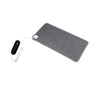 WATIIFUFU Almohadilla Térmica Pequeña Lavable 60x30 Cm para Alivio Muscular Temperatura Ajustable, Protector Lumbar Multifuncional Morado, Calentador Eléctrico Portátil para Espalda, Cuello