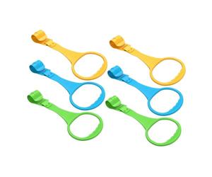 WATIIFUFU Anillos Colgantes para Cuna de Ñiño Recién Nacido 6 Piezas de Plástico Diseño Seguro y Fácil para Apoyo y Equilibrio en Guardería o Cuna