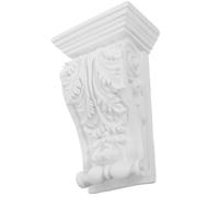 WATIIFUFU Aplique Decorativo para Esquina de Columna Romana de Poliuretano 13.5 Cm, Ménsula Tallada para Decoración de Paredes y Muebles Vintage, Calcomanía para Tallar y Moldura Ornamental