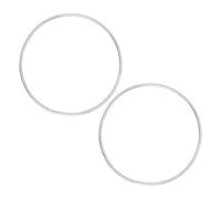 WATIIFUFU Aros de Metal Plateado para Manualidades 350 Mm 2 Piezas, Marco Circular para Decoración de Pascua, Base para Atrapasueños, Macramé y Colgadores Decorativos