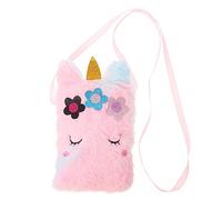 WATIIFUFU Bandolera De Unicornio para Niño Niña Mochila De Peluche Colorida y Adorable para Viajes y Uso Diario para Niñas Pequeñas