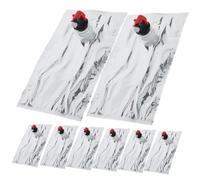 WATIIFUFU Bolsa Dispensadora De Vino 1l, Pack 10 Unidades, Bolsa para Bebidas Plástica Reutilizable con Válvula De Cierre, Diseño Hermético, Portátil para Viaje y Uso En Hogar o Bar