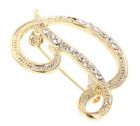 WATIIFUFU Broche Creativo con Inicial D para Mujer Pin Decorativo de Aleación Metálica Accesorio Versátil para Chaquetas Sombreros y Bolsos Diseño Elegante y Fácil de Usar
