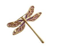WATIIFUFU Broche Esmaltado de Libélula para Mujer Diseño Floral Pequeño y Resistente Accesorio Elegante para Ropa para Fiestas y Uso Diario