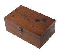 WATIIFUFU Caja de Costura de Madera Marrón Compacta Alfileres y Cojín para Costura Estuche Multiusos Adecuado para Manualidades