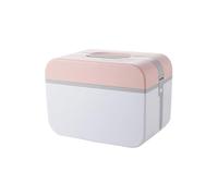 WATIIFUFU Caja De De Emergencia De Plástico Doble Capa Con Asa Botiquín Multifuncional Para Hogar y Oficina Color Rosa Modelo Grande