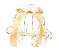 WATIIFUFU Caja de Dulces Decorativa Forma de Carroza Calabaza con de Hierro Europeo para Bodas y Fiestas Temáticas