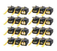 WATIIFUFU Caja de Papel para Dulces de Graduación Diseño de Gorro, Color Negro, Adecuado para Fiesta de Graduación y Decoración Delicada