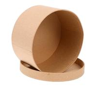 WATIIFUFU Caja Redonda de Papel Kraft para Pasteles y Galletas con Tapa, Diseño Elegante y Delicado, Portátil de Manufactura Cuidadosa para Almacenamiento Práctico