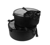 WATIIFUFU Cajas Redondas de Plástico para Flores y Frutas con Asa Set de 2 Tamaños Grande y Pequeño Cajas Portátiles para San Valentín Bodas y Arreglos de Plantas Empaque Resistente y