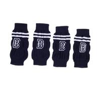 WATIIFUFU Calcetines Antideslizantes para Mascotas Talla M, Calentadores de Patas de Material Resistente en Azul Oscuro, Protección para Perros Pequeños de 3-8 Libras, Ideales para Interior