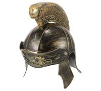 WATIIFUFU Casco de Soldado Clásico Dorado de Plástico para Disfraz Vintage, Fácil de Llevar Buen Efecto Decorativo en Fiestas Familiares
