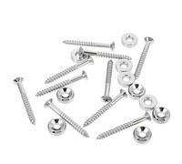 WATIIFUFU Casquillo de Unión de Mástil para Guitarra Eléctrica Perno, 10 Piezas de Metal para Fijar Cuerpo y Cuello con Tornillos Incluidos