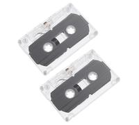 WATIIFUFU Cintas de Casete Vírgenes de 30 Minutos, 2 Unidades, Cinta de Grabación Ruido para Audio y Música, Formato Estándar Caja Transparente, Adecuado para Grabadoras y Proyectos DIY