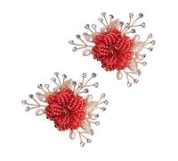 WATIIFUFU Clip para Zapatos de Boda con Diseño de Adorno en Aleación y Perlas, Fácil de Usar y Ahorro de Tiempo, Paquete de 2 Piezas para Decoración Nupcial