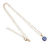 WATIIFUFU Collar Colgante de Ojo Turco Azul Amuleto de Mal de Ojo Gargantilla Dorado Ajustable para Mujer Cadena de Cuello Diseño de Protector y Suerte