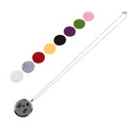 WATIIFUFU Collar Difusor de Aromaterapia para Mujer Colgante de Acero Inoxidable 30 MM Diseño de Ala Hueca Difusor Portátil de Aceites Esenciales para Uso Diario y Bienestar