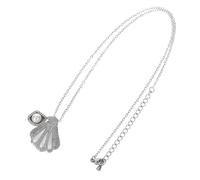 WATIIFUFU Collar Llamativo: Gargantilla De Perlas Falsas Con Cadena De Joyería De Playa De Verano Y Océano, Joyería De Cumpleaños Y Boda Para Mujer, De Plata