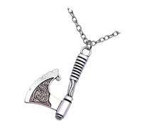 WATIIFUFU Collar Vikingo Masculino Colgante, Aleación Resistente, Joyería de Cadena Unisex, Amuleto de Poder para Hombres y Mujeres, Estilo Retro, Tamaño Único