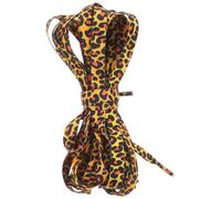 WATIIFUFU Cordones Planos de Leopardo 1 CM X 120 CM 2 Pares de Poliéster Resistente en Negro y Marrón Accesorios Creativos para Zapatos Casuales y Zapatillas Deportivas