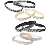 WATIIFUFU Correas para Tacones Altos Anticaída Ajustables para Mujer 4 Pares Pequeñas Pedrería y Cuero Accesorio Práctico para Uso Diario y Fijación Segura del Talón