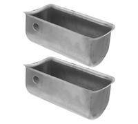 WATIIFUFU Cubierta Aislante para Condensador de Compresor de Aire Carcasa Protectora Metálica Orificios 2 Piezas Resistente al Clima Compatible Bombas de Aire sin Aceite Accesorio de