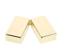 WATIIFUFU Cubierta de Pastilla de Guitarra Eléctrica 2 Piezas Carcasa Metálica Completa para Humbucker Protector de Pastilla Dorado Cubierta Cerrada para Mejora de Sonido y Protección en
