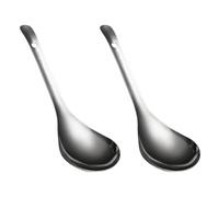 WATIIFUFU Cucharas para Servir de Arroz de Acero Inoxidable 2 Piezas, Utensilios de Cocina Superficie Lisa y Fácil Limpieza para Uso en Casa y Hotel