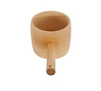 WATIIFUFU Cucharón de Bambú Almacenamiento Conveniente con Diseño Rústico de 350ml y Mango Ergonómico y Estilo Natural para Cocina y Tareas de Lavandería