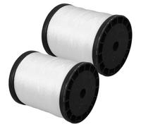 WATIIFUFU Cuerda de Nailon para Construcción Trenzada Color Claro 2 Rollos 70 M Resistentes para Mampostería Herramienta Manual de Albañilería Uso Profesional y Bricolaje