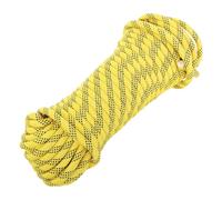 WATIIFUFU Cuerda Trenzada de Poliéster 1cm X 30m Amarilla Cuerda de Arborista de Alta Resistencia para Trabajos de Altura Resistente Intemperie Segura para Uso en Exteriores y Rescate
