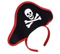 WATIIFUFU Diadema Pirata para Halloween Accesorio de Cosplay Cómodo y Reutilizable Banda de Pelo y Transpirable para Fiestas Temáticas y Disfraces de Carnaval