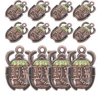 WATIIFUFU Dije Colgante de Aleación de Escarabajo Egipcio 20 Piezas Diseño Único y Chic para Fabricación de Joyería y Collar DIY para Hacer Pendientes y Collares