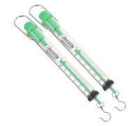 WATIIFUFU Dinamómetro Mecánico Cilíndrico 2 Piezas 2.5 Kg Báscula de Resorte de Plástico con Gancho para Colgar Equipo de Laboratorio para Física y Pruebas de Fuerza Color Color Aleatorio