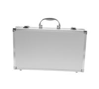 WATIIFUFU Estuche Metálico para Dos Micrófonos Inalámbricos, Caja Rígida con Forro Suave, Portátil y Resistente para Transporte y Protección en Eventos y Actuaciones en Directo