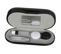 WATIIFUFU Estuche para Gafas Portátil Prueba De Fugas Estuche para Lentes De Contacto De Doble para Viajes y Organización De Lentes Cosméticos