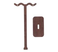 WATIIFUFU Expositor de Pendientes para Venta Base de Madera Marrón, Mini Soporte Elegante y Creativo para Exhibición y Protección de Joyas Hogar o Viajes