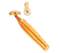 WATIIFUFU Facial Ojos Portátil Vibración de Alta Intensidad, Dispositivo Abs Dorado para Cuidado Facial Mujer en Viajes, Herramienta Reafirmante Potente