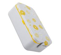 WATIIFUFU Fiambrera Bento Portátil Estampado Floral, Caja Bento de 1 Nivel de Pp, Resistente a Fugas, Adecuado para Camping y Almuerzo Escolar