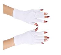 WATIIFUFU Guantes de Dedo Corto Protección Solar UV para Verano, Color, de Tela Ligera, Fáciles de Poner y Compatibles con Pantalla Táctil, Ideales para Actividades al Aire Libre