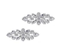 WATIIFUFU Hebilla Acabado Fino para Zapatos de Plata, Elegante y Fácil de Instalar 1 Par Adecuado para Fiestas y Calle