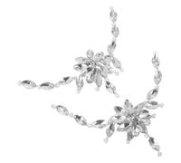 WATIIFUFU Hebillas Removibles para Zapatos de Boda Gemas de Imitación Adornos para Tacones Altos 1 Par de Accesorios Decorativos para Novias