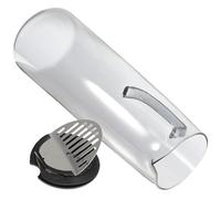 WATIIFUFU Jarra de Vidrio de 1.8 L con Tapa para Filtrar Hojas de Té, Diseño Electrochapado, Material Vidrio y Acero Inoxidable para Uso en Sala de Estar