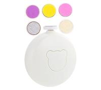 WATIIFUFU Juego De Cortauñas Eléctrico Para Niños y Bebés, Afilador Seguro y Portátil, Cabezales De Repuesto Incluidos, Herramienta De Cuidado De Uñas En Color Blanco Para Uso En Casa y Viaje