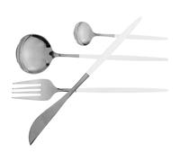 WATIIFUFU Juego de Cubiertos Cuchillo para Comedor de Acero Inoxidable Resistente Corrosión y Fácil Mantenimiento Tenedor, Cuchara y Cucharita en Diseño Elegante