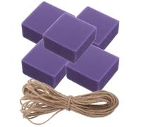 WATIIFUFU Kit para Hacer Jabón Artesanal de Uva Aroma a Lavanda, Material Natural Cuerda de Yute, Adecuado para Ducha y Baño, y Profundo para Piel Sensible