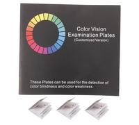 WATIIFUFU Libro de Prueba de Daltonismo 4 Tablas para Detección de Deficiencia de Color, Evaluación Visual Clínica y Doméstica, Tarjetas de Prueba para Daltónicos, Uso para Todas las Edades