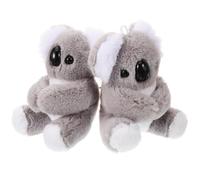 WATIIFUFU Llavero de Peluche Koala 2 Unidades, Colgante de Algodón Pp y Aleación de Zinc, Accesorio Adorable para Bolsos y Llaves, Adecuado para Decoración en Fiestas y Uso Diario