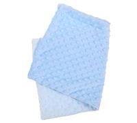 WATIIFUFU Manta para Mascotas Pequeñas Doble Faz Azul y Beige, Tamaño Grande, Tejido de Vellón Doudou, Manta Absorbente Secado Rápido para Jaula, Cama y Baño de Conejillos de Indias