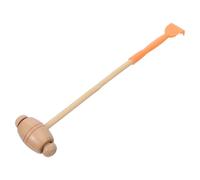 WATIIFUFU Martillo de Masaje Corporal Manual de Madera de 30 Cm con Mango Ergonómico y Rascador de Espalda Portátil para Aliviar Picazón y Tensión Muscular en Casa y Viajes